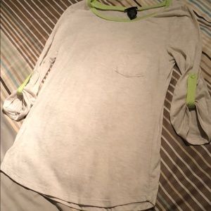 Cream baseball T shirt